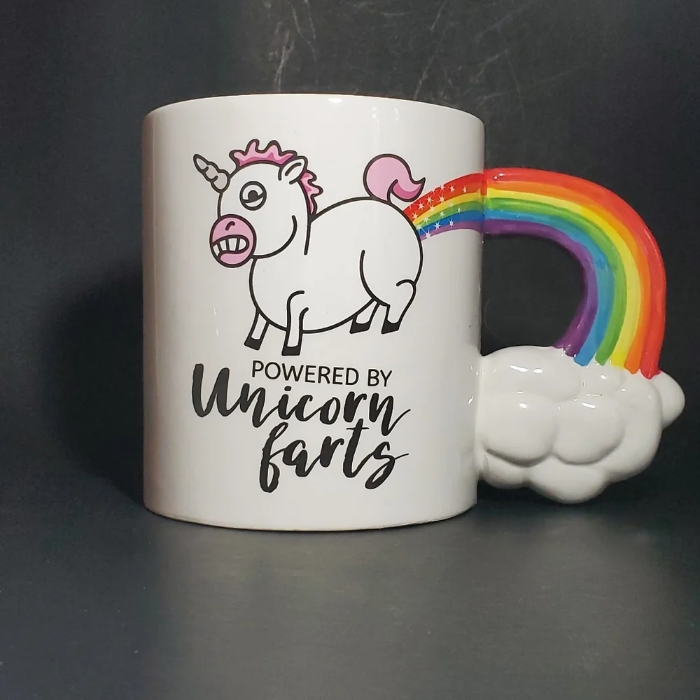 BigMouth Inc. Coffee Mug - “Powered by Unicorn Farts”, Novelty Coffee Mug, 20 oz
